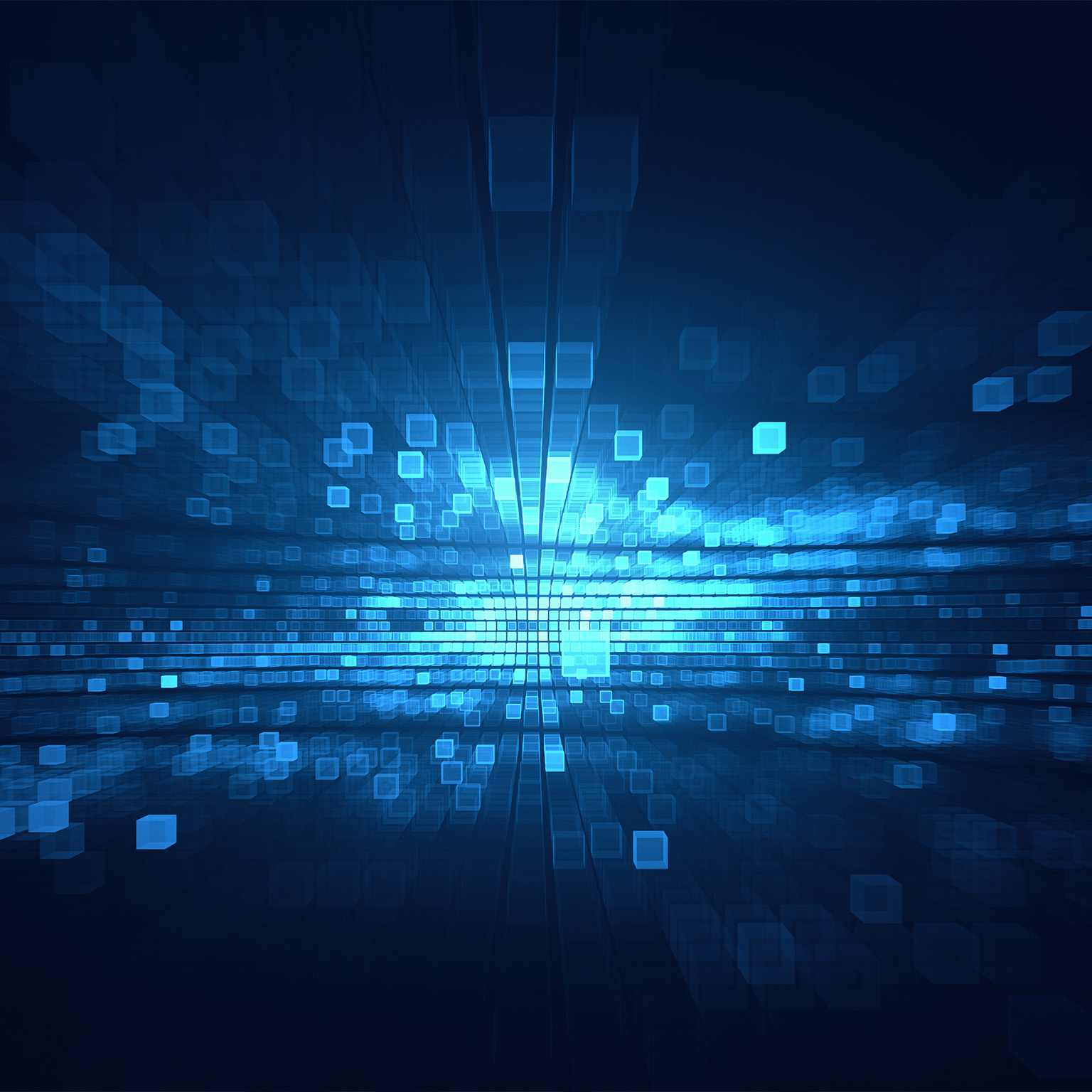 Pixel cubical background - stock photo