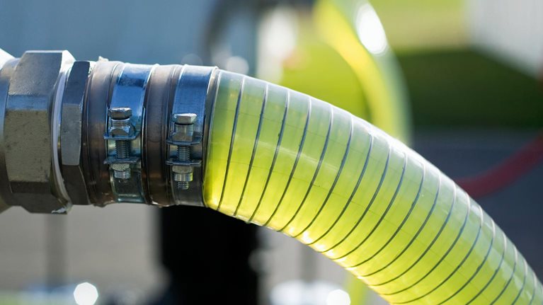 An AlgaeLink Algae growing system that is harvested to make ethanol and biodiesel