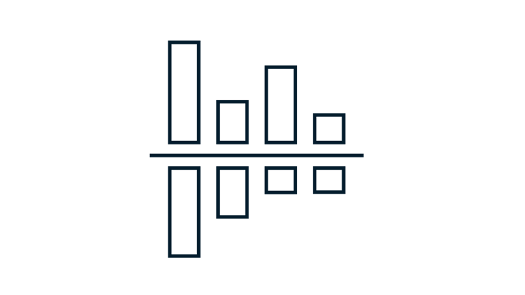 bar chart icon illustration