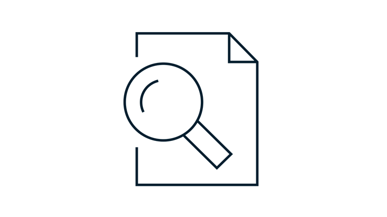 magnifying icon illustration