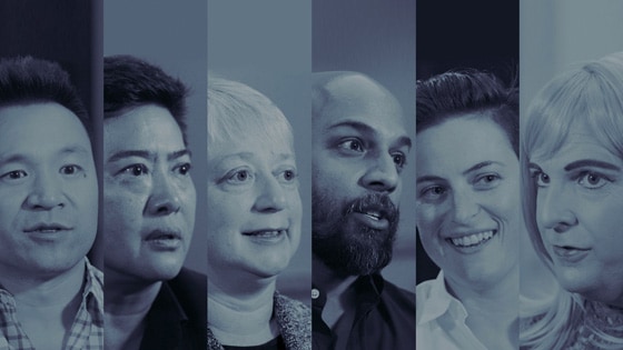 A composite photo of LGBTQ+ business leaders