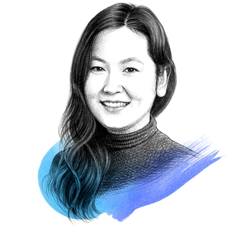 A drawing of Dee Yang
