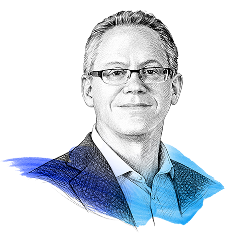 A drawing of Tim Koller