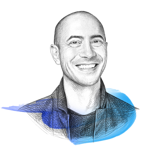 A drawing of Chris Smith