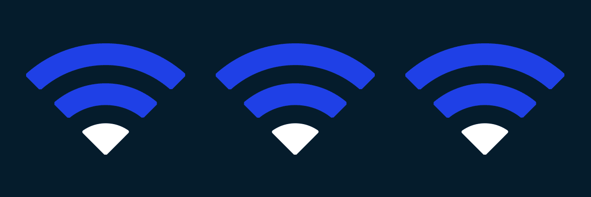 illustration of wifi symbols