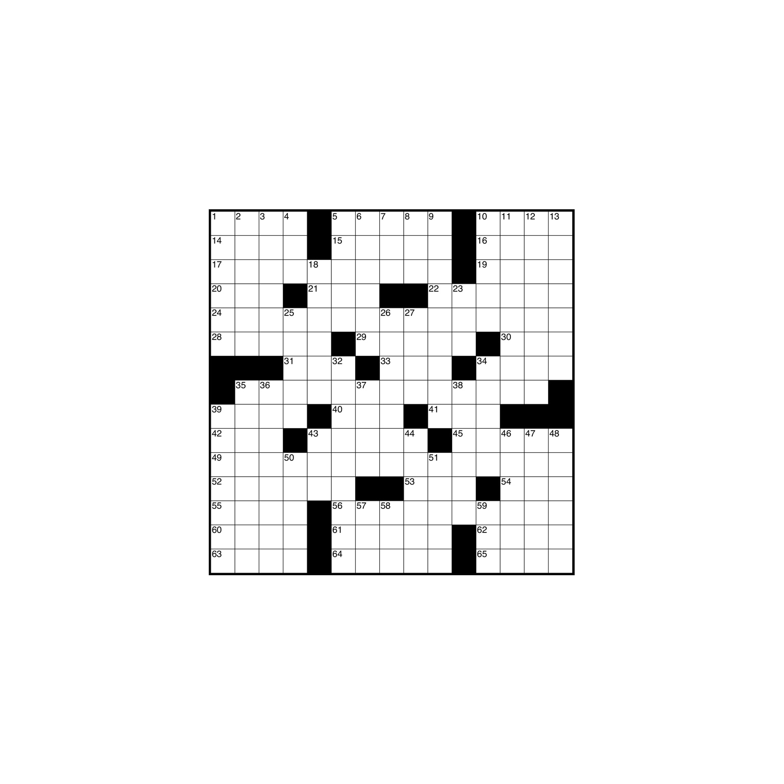 Image of a crossword puzzle