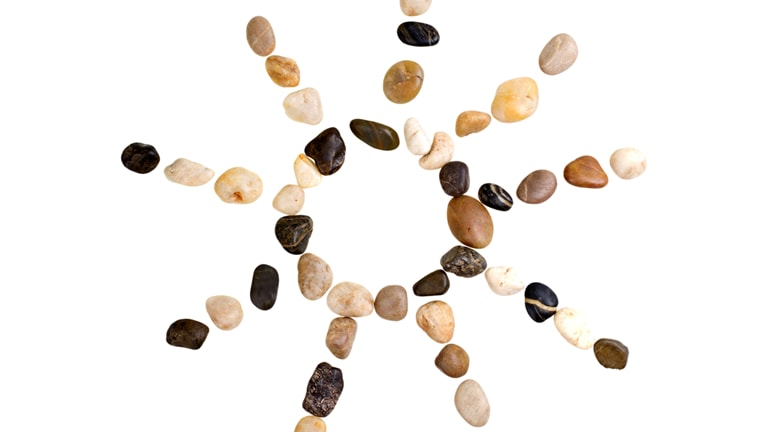 Photo of various pebbles