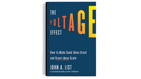 Cover image of the book The Voltage Effect: How to Make Good Ideas Great and Great Ideas Scale