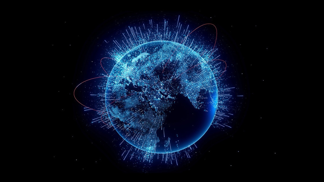 Digital image of the globe