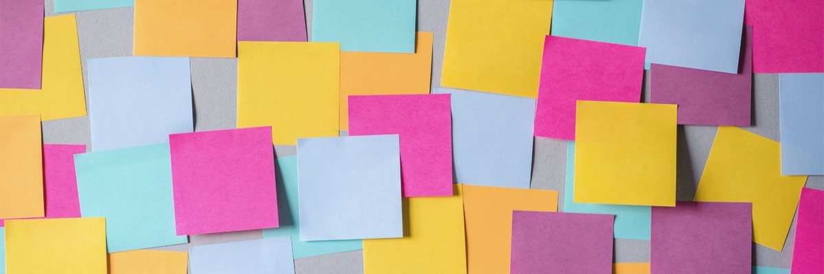 Image of post-it notes