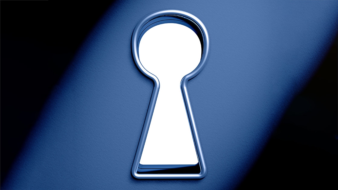 Illustration of a keyhole