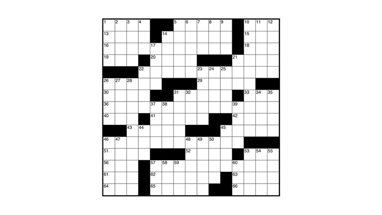 Image of a crossword board