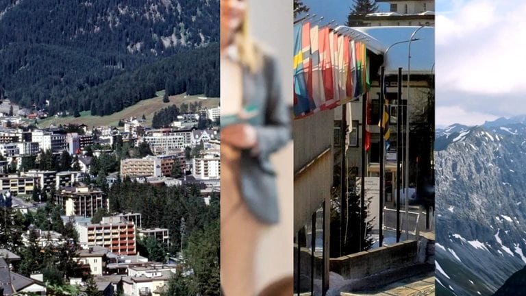 Scenic imagery of Davos, Switzerland