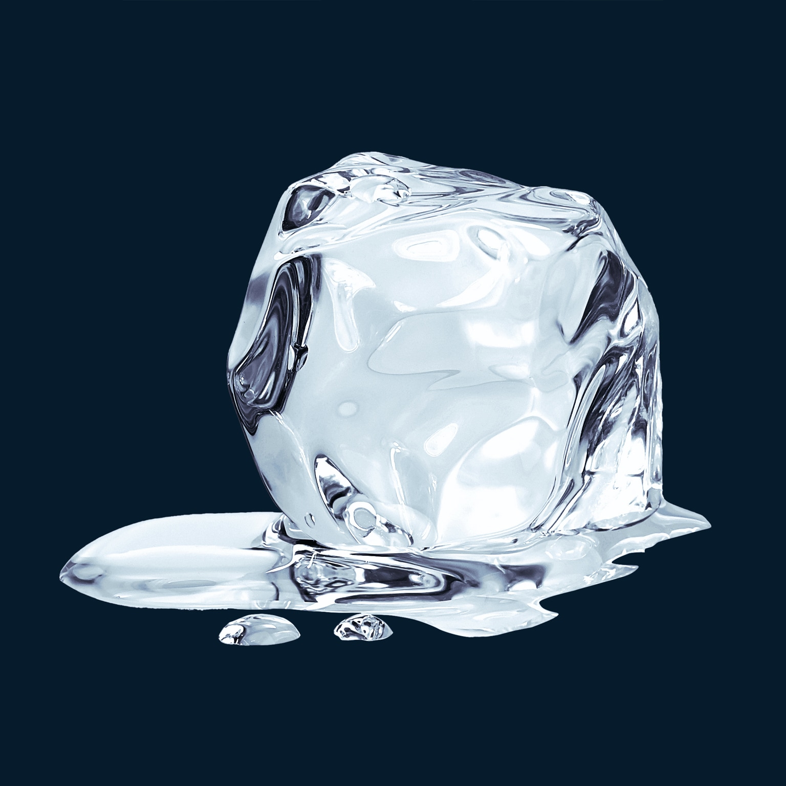 Image of a melting ice cube