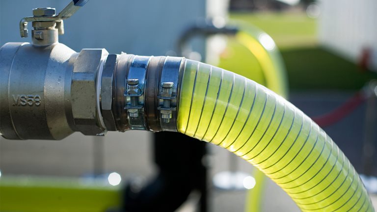 Image of an AlgaeLink Algae growing system that is harvested to make ethanol and biodiesel