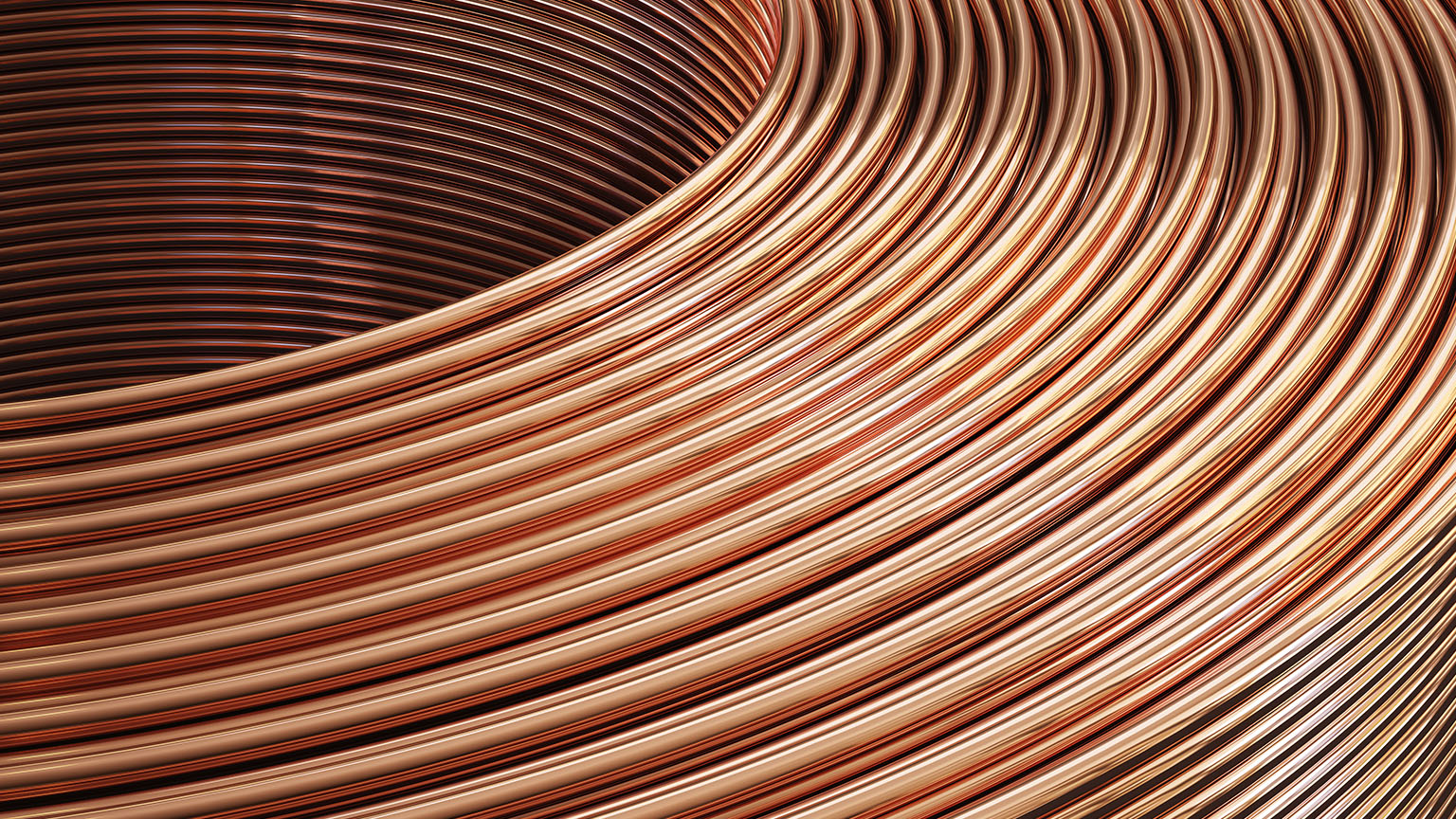 Coils of copper wire