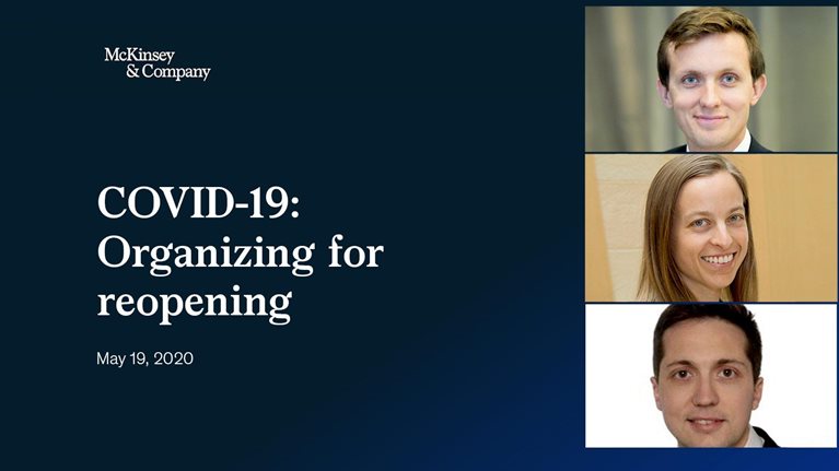 Organizing schools to reopen during the COVID-19 crisis