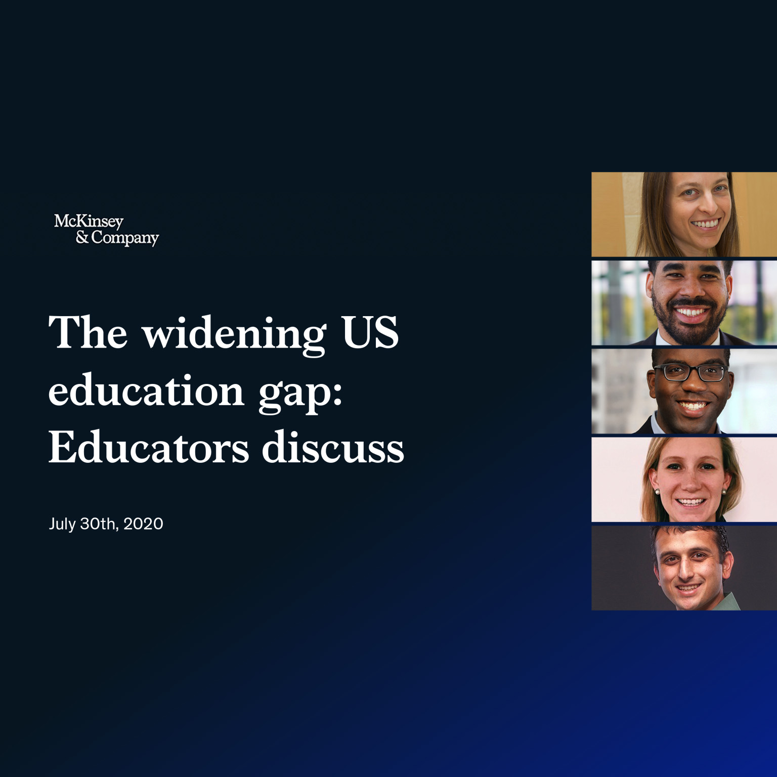 The widening US education gap webinar