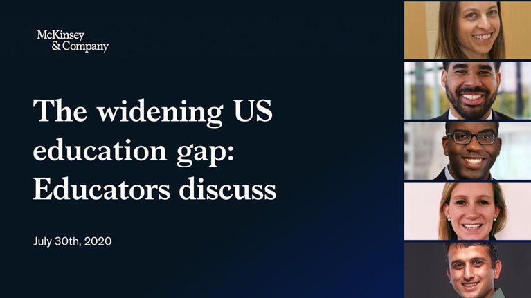 The widening US education gap webinar