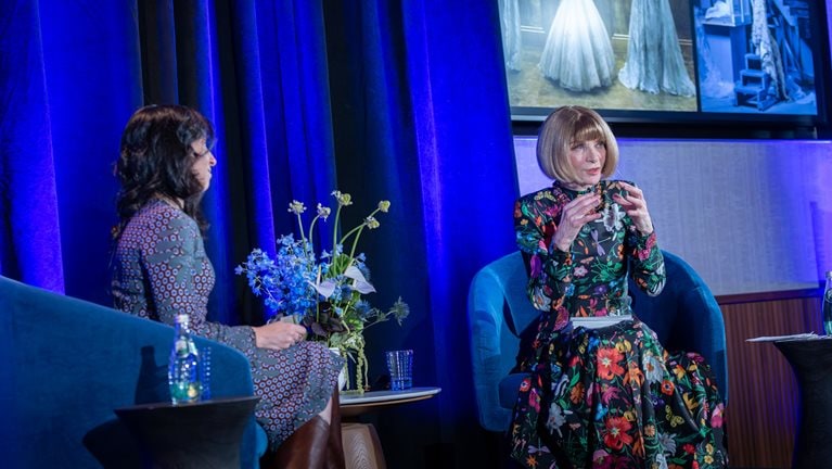 Anna Wintour on stage interview at McKinsey’s inaugural “Brilliant Moves” Speaker Series