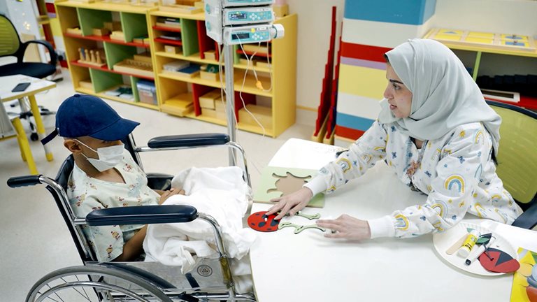 An image linking to the web page “Behind one McKinsey team’s efforts to improve the experience for pediatric cancer patients and their families” on McKinsey.com.