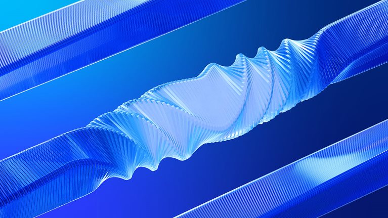 Abstract image of twisting columns