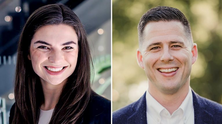 Hannah Kitzmiller, engagement manager at McKinsey, and Tyler Freeman, associate partner 