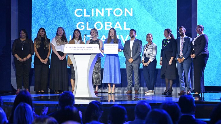 Missing Billion commitment partners at Clinton Global Initiative with Chelsea Clinton. 