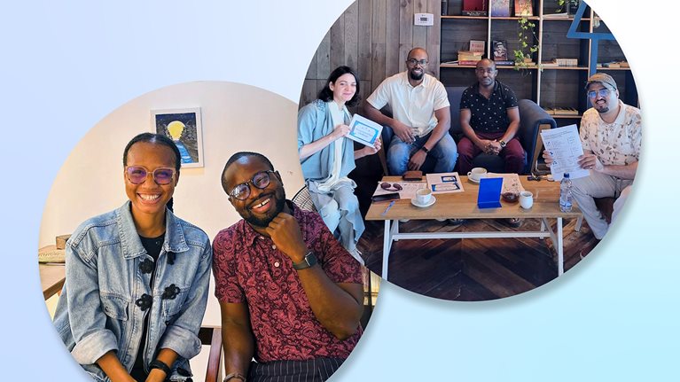 Forward alumni gather in Nigeria (left) and Saudi Arabia as part of a connectivity challenge