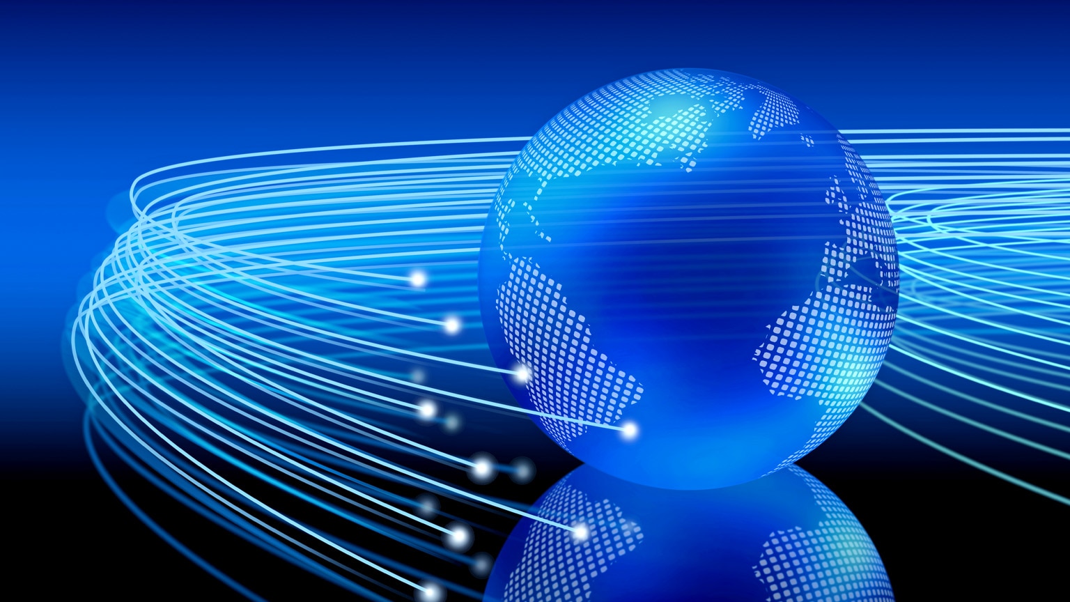 An abstract depiction of the planet Earth