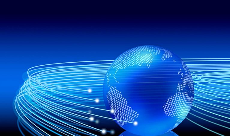 An abstract depiction of the planet Earth