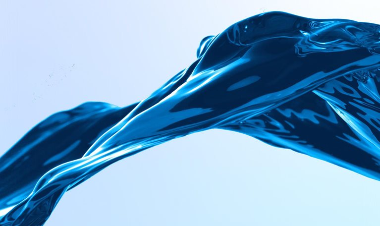 Abstract blue wave