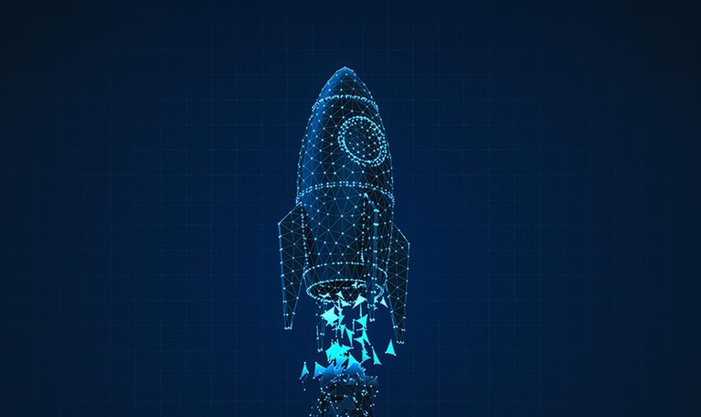 Rocket Launch Digital Business Startup