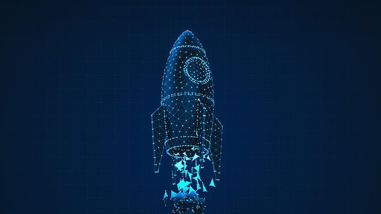 Rocket Launch Digital Business Startup