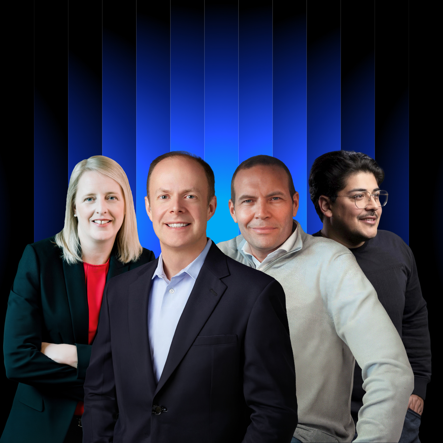 Magnus Ostberg, Ramin Hasani, Ruth Cotter, and Sam Burd headshot