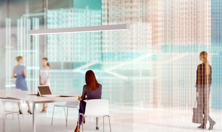 digital office - stock photo