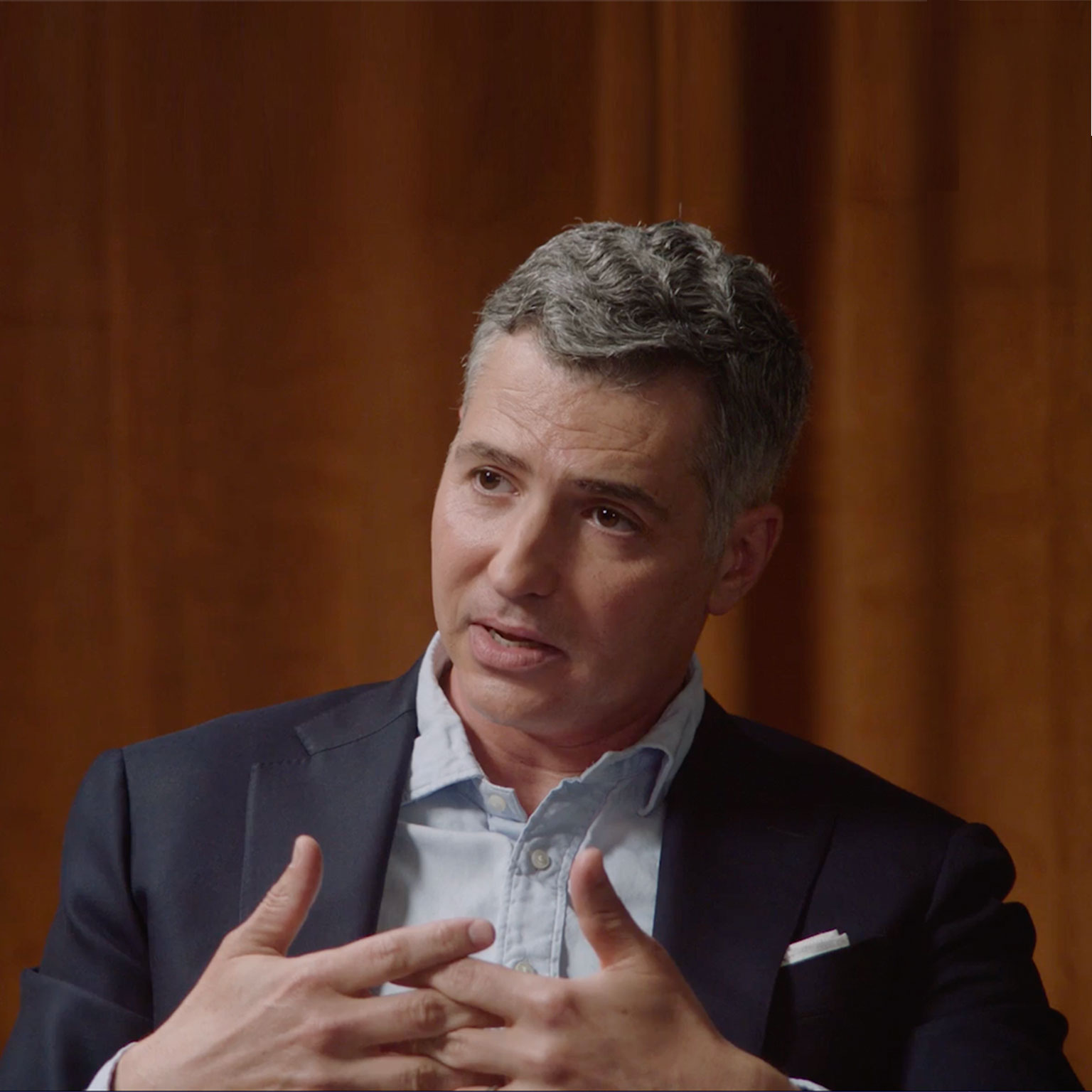 Steve Reis speaking on an episode of Offsite by The Atlantic