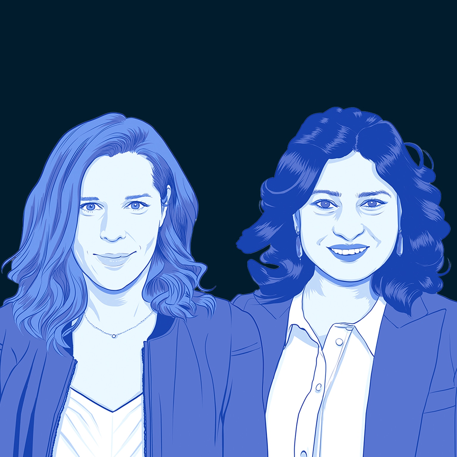 Asmita Dubey and Camille Kroely illustration