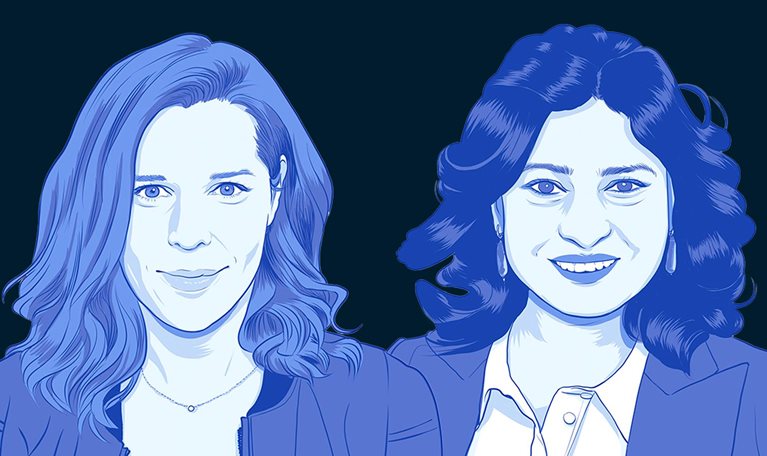 Asmita Dubey and Camille Kroely illustration