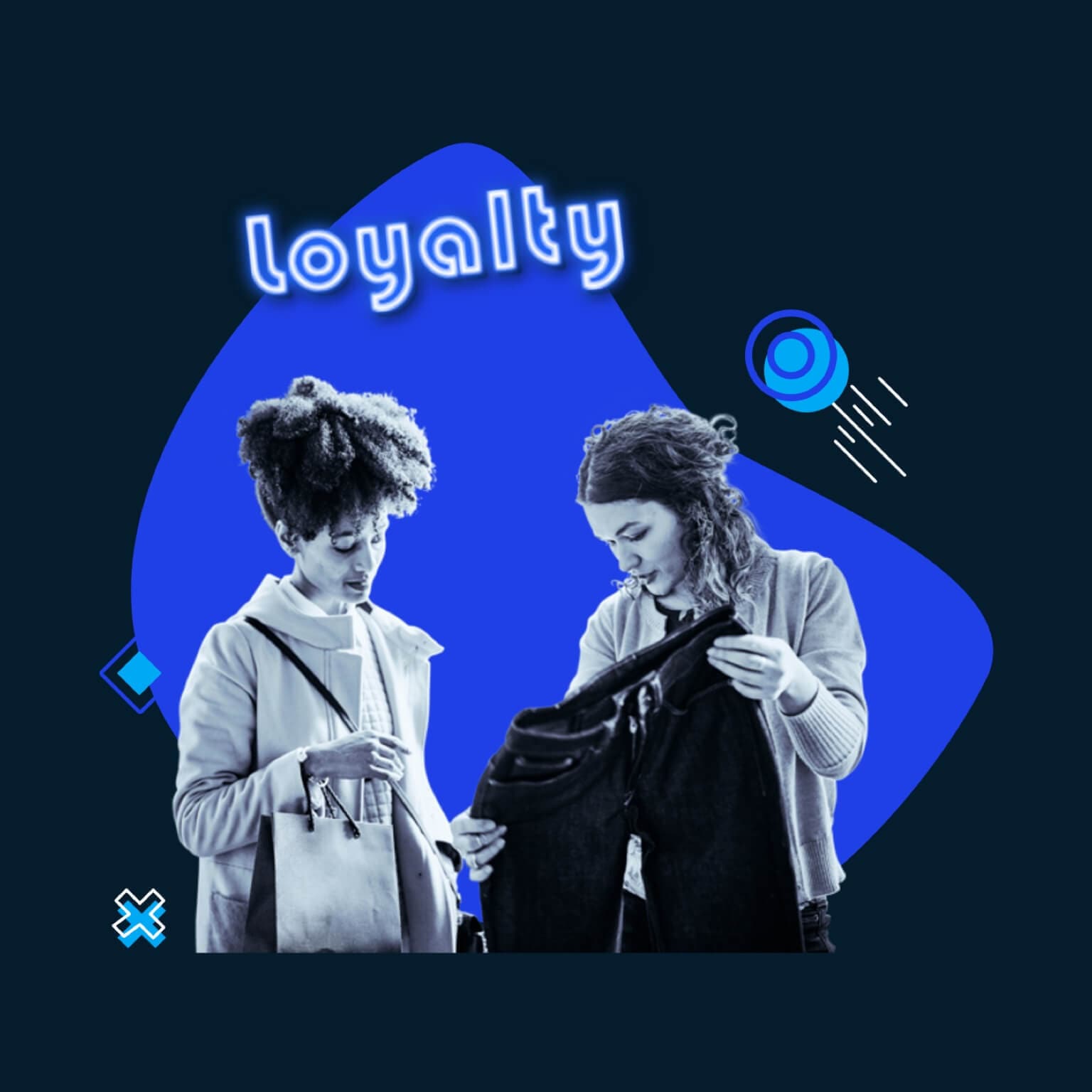 two girls shopping for denim jeans