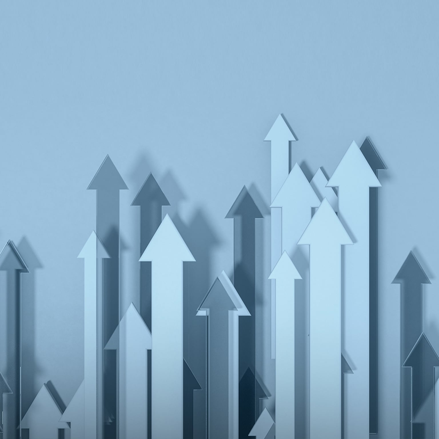 Arrows all pointedly moving up