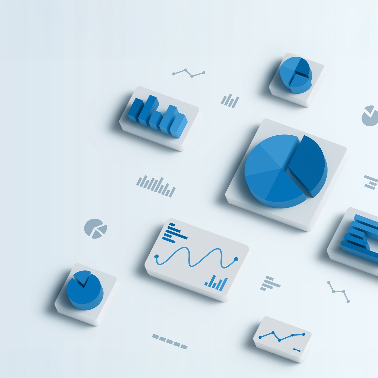 Data Analysis Chart Graph 3D Statistics Background