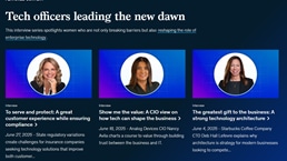 Tech officers leading the new dawn promo spotlighting latest women featured in interview series.