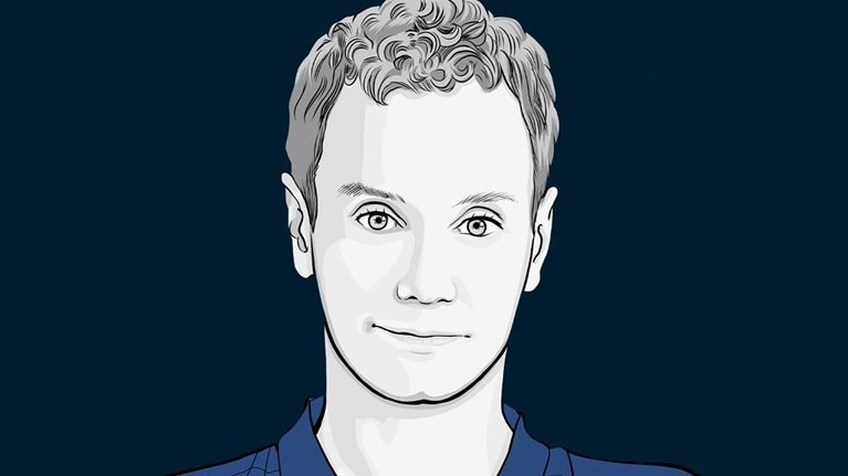 Alistair Brownlee headshot illustration