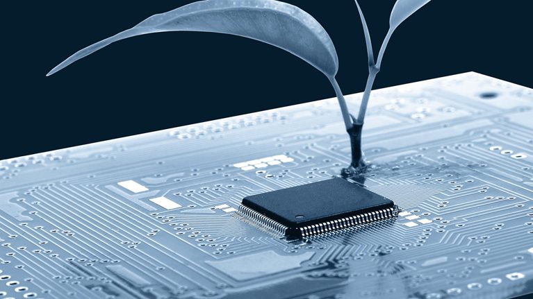 Nanotechnology conception - stock photo