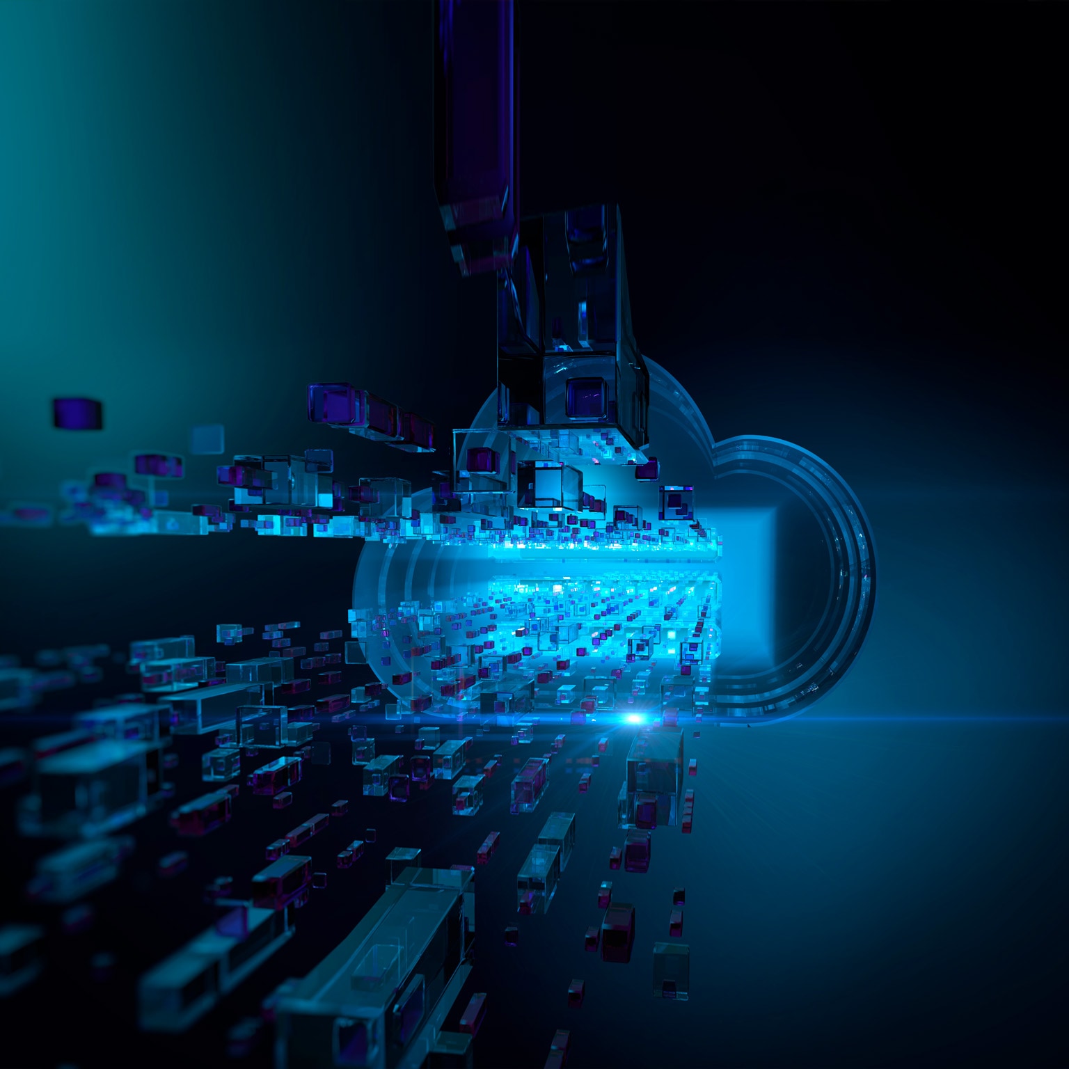 Cloud computing - stock photo