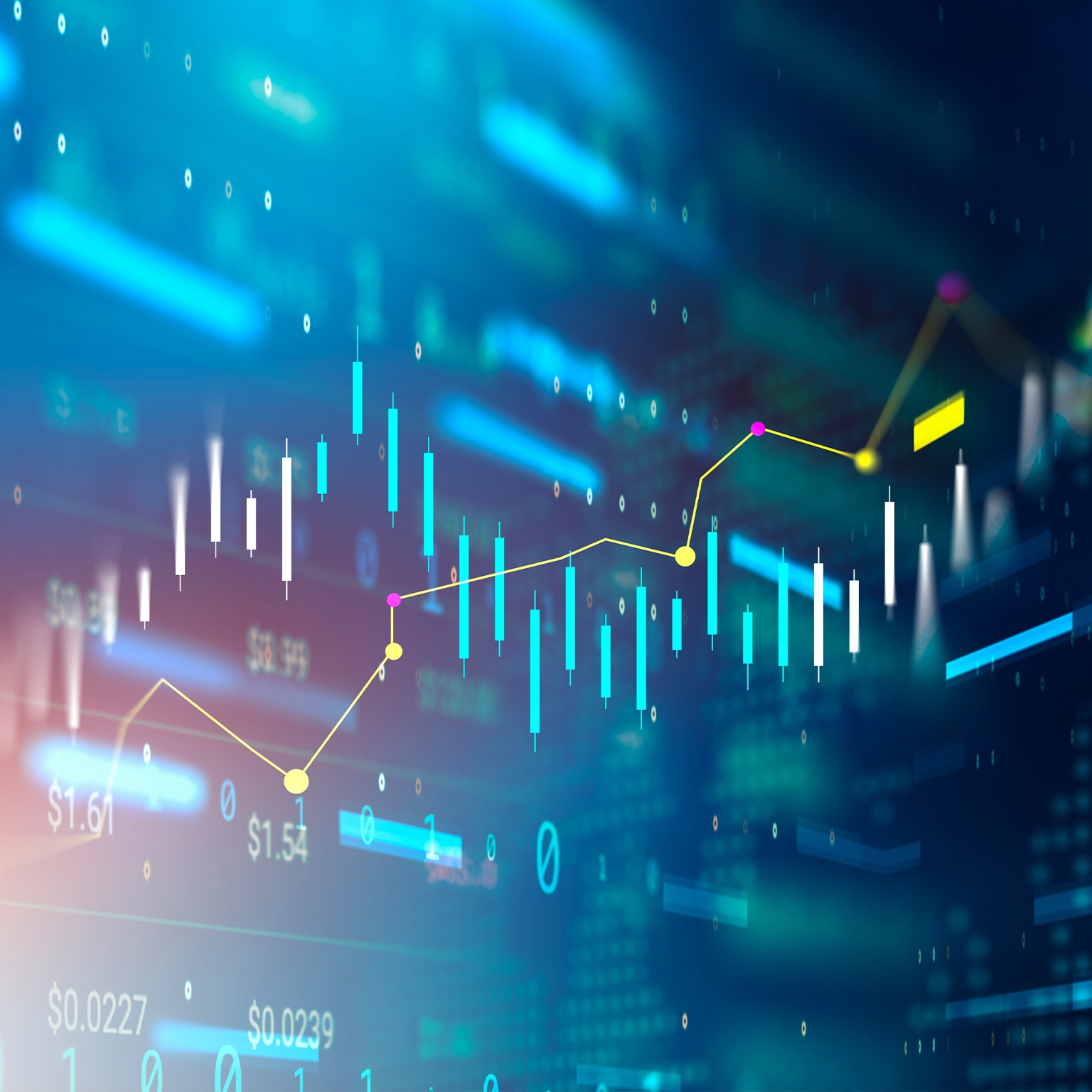 Digitally generated currency and exchange stock chart for finance. - stock photo