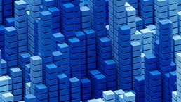 High population density abstract city - stock photo