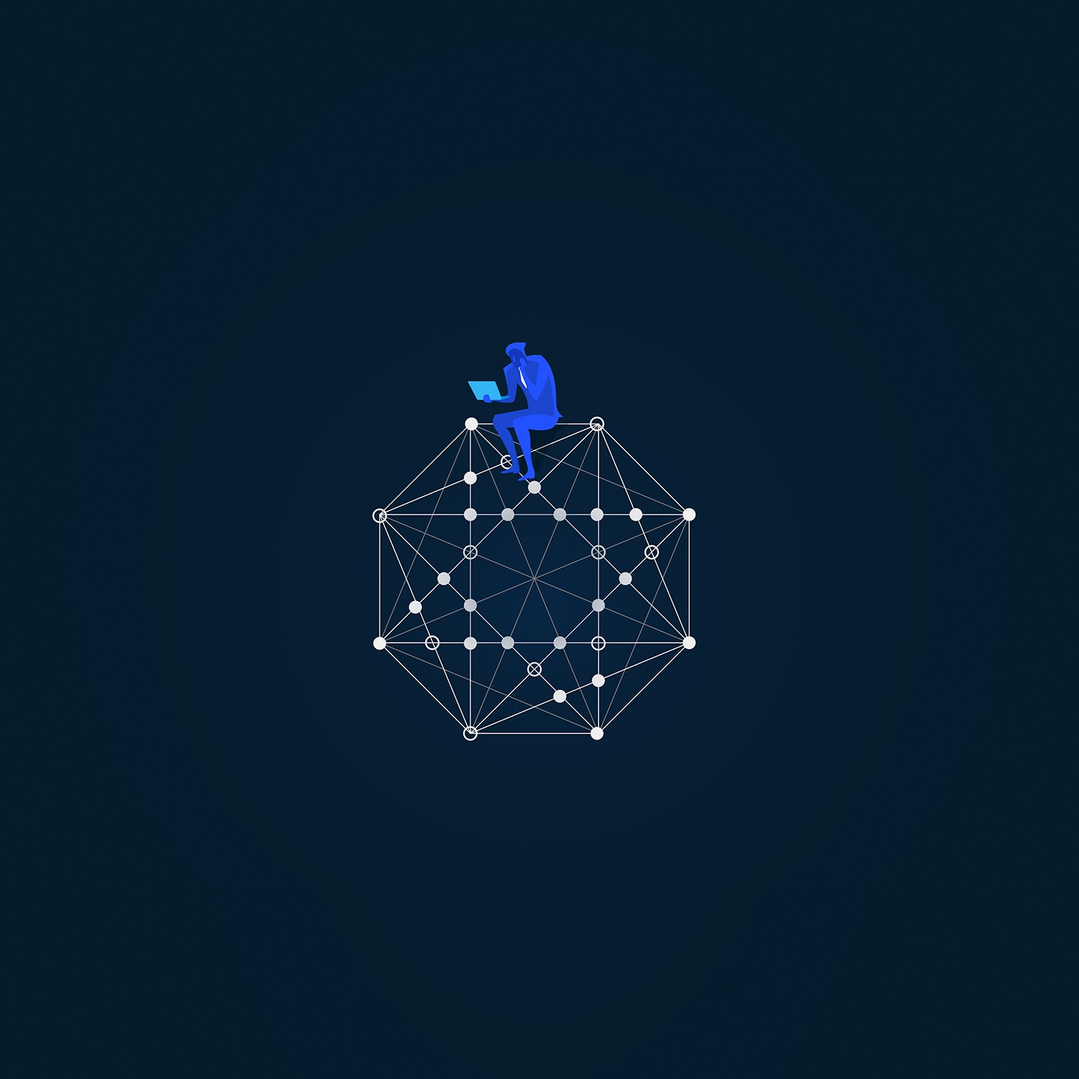 Social networking - stock illustration