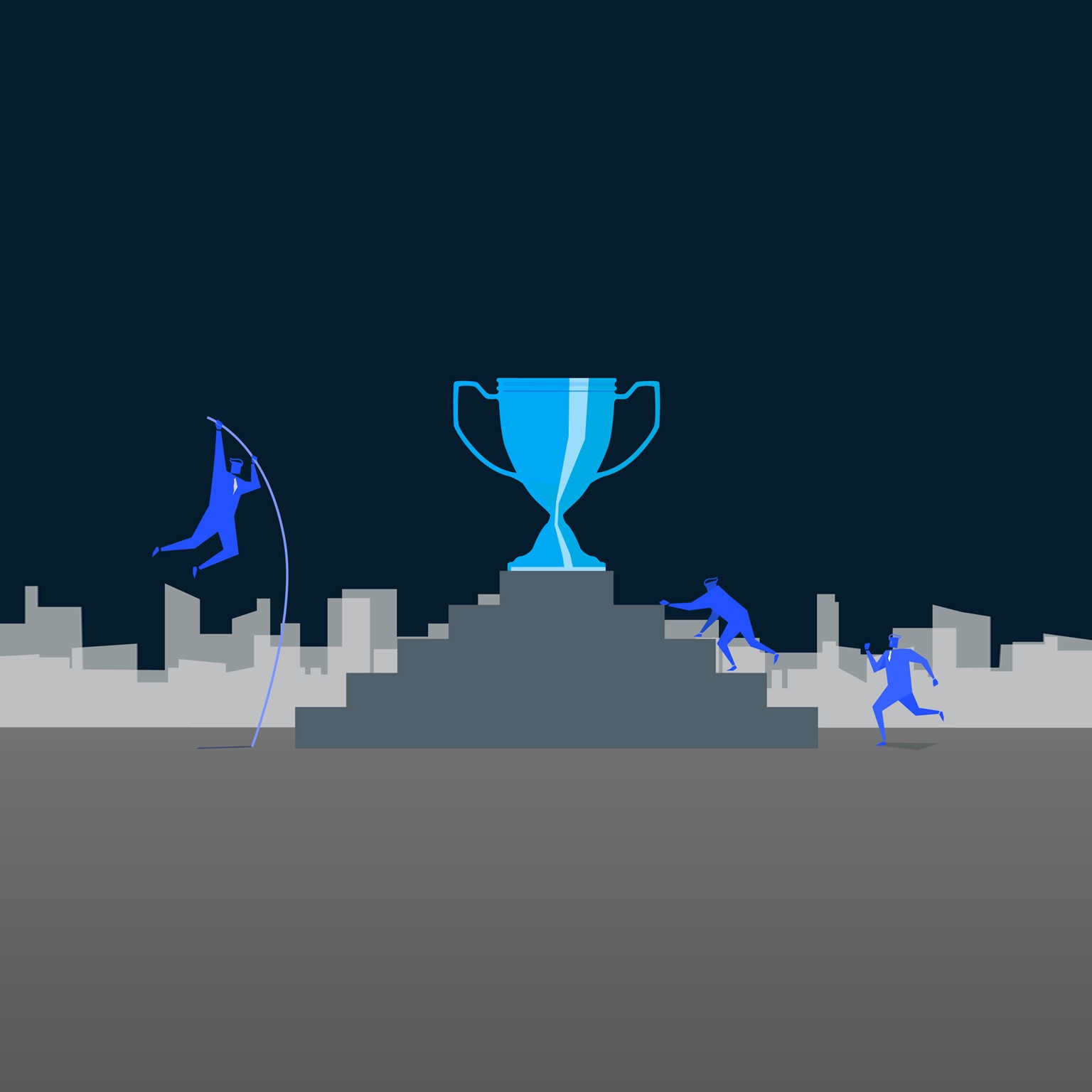 Trophy award - stock illustration